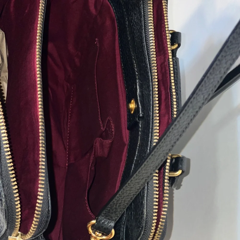 Marc by Marc Jacobs Roaster Satchel Black Leather